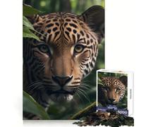Real Face Jaguar Jigsaw Puzzles for Adults1000 Piece Mind Skill Group Joy Quality Edge Art Collection Piece (38x52cm)