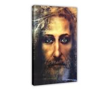 Real Face of Jesus Christ Canvas Wall Art Poster - Face of Jesus Divine Mercy Print Home Decor Hanging Picture, Jesus Poster Frame-style 12x18inch(30x45cm)