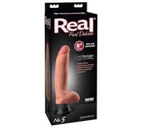 Real Feel Deluxe No, 5 Vibrator Hautfarben Hell One Size
