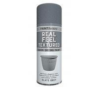 Real Feel Textured Quick Drying Paint Slate Grey 400ml Spray Aerosol