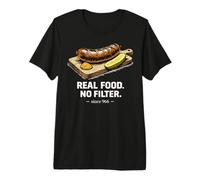 Real Food No Filter Polish Food Since 966 Premium T-Shirt