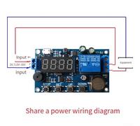 Real- for Relay Module with 24H Timing and Clock Synchronization, 5 Periods Programmable, 5V-60V Wide Voltage for Electrical Control