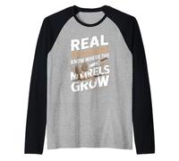 Real Foragers Know Where The Morels Grow Raglan Baseball Tee