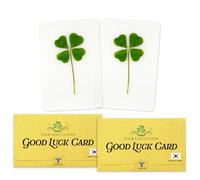 Real Four Leaf Clover Bookmark, Elegant 4 Leaf Clover Charm, Perfect Gift for Book Lovers, Preserved Four Leaf Clover in Laminated Marker (2 Pack)