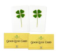Real Four Leaf Clover Bookmark, Elegant 4 Leaf Clover Charm, Perfect Gift for Book Lovers, Preserved Four Leaf Clover in Laminated Marker (2 Pack)