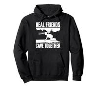 Real Friends Cave Together Caving Spelunking Pullover Hoodie