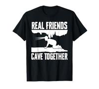 Real Friends Cave Together Caving Spelunking T-Shirt
