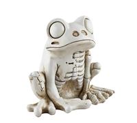 Real Frog Skeleton - Animal Skull Home Decorative, Tiny Frog Sculpture Resin Halloween Animal Statue Figure for Creepy Scene Party Favours