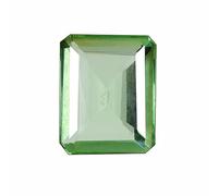 REAL-GEMS Brazilian Green Amethyst 75 Ct. Perfect Emerald Cut Loose Gemstone For Pendant
