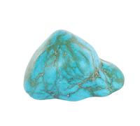 REAL-GEMS Genuine Rough Blue Turquoise 107.50 Ct Natural Uncut Rough Certified Raw Rare Turquoise Crystal Stone