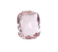 REAL-GEMS Ring Size Pink Topaz 117.30 Ct. Brazilian Topaz Cushion Cut Translucent Pink Topaz Gemstone