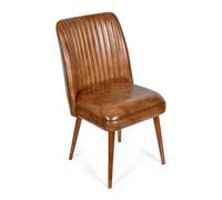 Real Genuine Leather Kitchen Dining Chair Tan Brown 93Cm High X 50Cm Wide X 61Cm Deep Only Legs To Attach