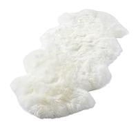 Real Genuine Sheepskin Rug Natural Sheepskin Throw Real Full Sheepskin Rugs Fluffy Fur Rug Authentic Sheepskin Rug For Living Room Bedroom White (Size : 2p(70X200cm))