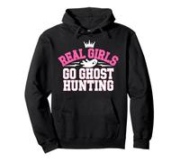 Real Girl Go Ghost Hunting Halloween Paranormal Investigator Pullover Hoodie