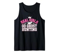 Real Girl Go Ghost Hunting Halloween Paranormal Investigator Tank Top