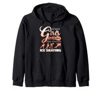 Real Girls Race Hard on the Frozen Rink with Style Zip Hoodie