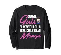 Real Girls Read Manga Anime Lover Otaku Humor Long Sleeve T-Shirt