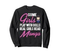 Real Girls Read Manga Anime Lover Otaku Humor Sweatshirt