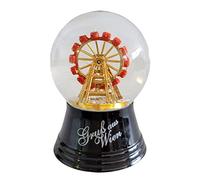 Real Glass Snow Globe - Almost Like Real Snow, Giant Wheel Design 4cm