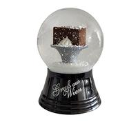 Real Glass Snow Globe - Almost Like Real Snow, Sachertorte, 4 cm