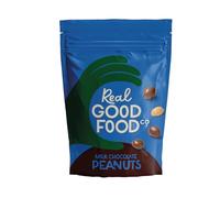 Real Good Food Co Milk Chocolate Peanuts 150g Bag - Chocolate Coated Nuts, Nibbles and Snacks! - Milk Chocolate Coated Peanuts - Luxury Snack