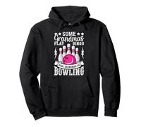 Real Grandmas Go Bowling Funny Sport Pullover Hoodie