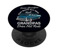 Real Grandpas Drive Hot Rods Funny Vintage Car For Grandpa PopSockets Adhesive PopGrip