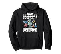Real Grandpas Teach Science Funny Nerdy Grandpa Humor Pullover Hoodie
