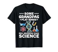 Real Grandpas Teach Science Funny Nerdy Grandpa Humor T-Shirt