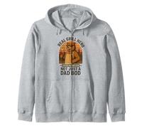 Real Grill Hero Not Just a Dad Bod BBQ Legend Zip Hoodie