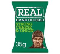 Real Hand Cooked Potato Crisps 35g (Pack of 24)