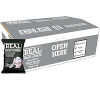 Real Hand Cooked Potato Crisps With Bags Of Character (48 x 35g, Sea Salt & Black Pepper)