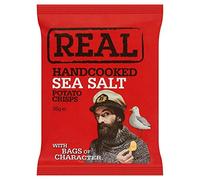 Real Hand Cooked Sea Salt Crisps 24x35g