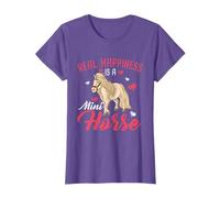Real Happiness Is A Mini Horse Lover Equestrian Rider T-Shirt