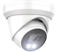 Real HD 6MP Full Color Night Vision Dome IP Camera for Hik-Vision IP NVR Systems, with White Lights Visible, 105° Viewing Angle, Outdoor, Compatible with Hik-Vision NVR a