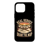 Real Heroes Draw the Map Cartographer Mapmaker GIS Case for iPhone 16 Pro Max