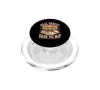Real Heroes Draw the Map Cartographer Mapmaker GIS PopSockets PopGrip for MagSafe
