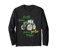 Real Heroes Driving Yellow Rims John Tractor Trekker Deere Long Sleeve T-Shirt