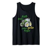 Real Heroes Driving Yellow Rims John Tractor Trekker Deere Tank Top