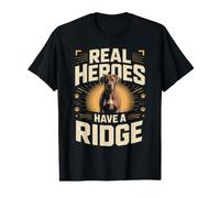 Real Heroes Have A Ridge Rhodesian Ridgeback Dog Owner Value Graphic T-Shirt