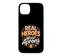 Real Heroes Wear Aprons Culinary Chef Cooking Kitchen Case for iPhone 14 Plus
