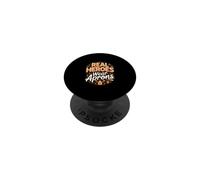 Real Heroes Wear Aprons Culinary Chef Cooking Kitchen PopSockets Adhesive PopGrip
