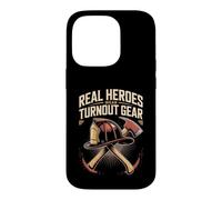 Real Heroes Wear Turnout Gear Firefighter Firefighting Case for iPhone 14 Pro