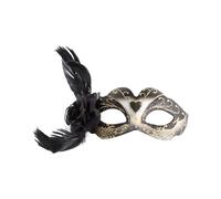 Real Hidden Adult Cosplay Party Half Face Perfect For Carnivals & Dance Events Plastic Material And Cape with Hood (D, 17X8CM)