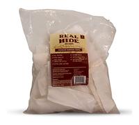 Real Hide All Natural Dog Chew Treats - Premium Rawhide Chips - Long Lasting Grass Fed Free Range Beef Hide - Small/Medium/Large Dogs - 1 Pound