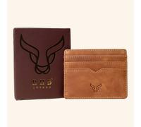 Real Hide Bags Men's 'JILL' Real Leather Slim & Minimalistic RFID Protected Cardholder in Tan Real Hide Bags Tan One Size