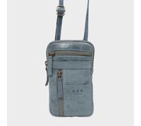 Real Hide Bags Women's 'BROOKE' Real Leather Mobile Phone Crossbody Bag in Mid Blue Real Hide Bags Mid Blue One Size