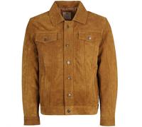 Real Hoxton Suede Trucker Jacket - Tan S S