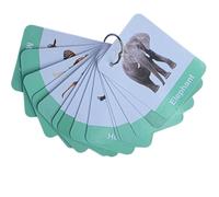 Real Image Animal Flashcards for kids | 24 Wild & Domestic Animals Learning Cards | Tear-Proof, Laminated, Wipeable | Educational Flashcards with Binding Ring | Preschool Learning Cards