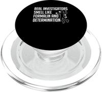 Real Investigators Smell Like Forensic Science PopSockets PopGrip for MagSafe